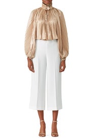 Foil Pleated Top by Opening Ceremony