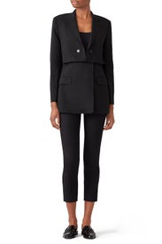 Black Tiered Blazer by 3.1 Phillip Lim