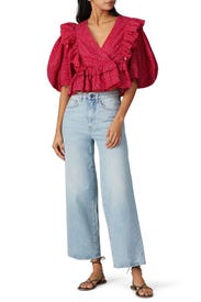 Short Sleeve Elodie Top by RHODE