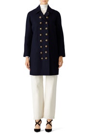 Navy Santo Coat by Rebecca Minkoff