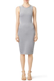 3D Stripe Dress by ST by Olcay Gulsen