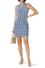 Embroidered Denim Sheath by Slate & Willow