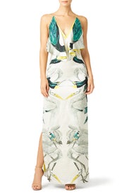Etini Ruffle Gown by Temperley London