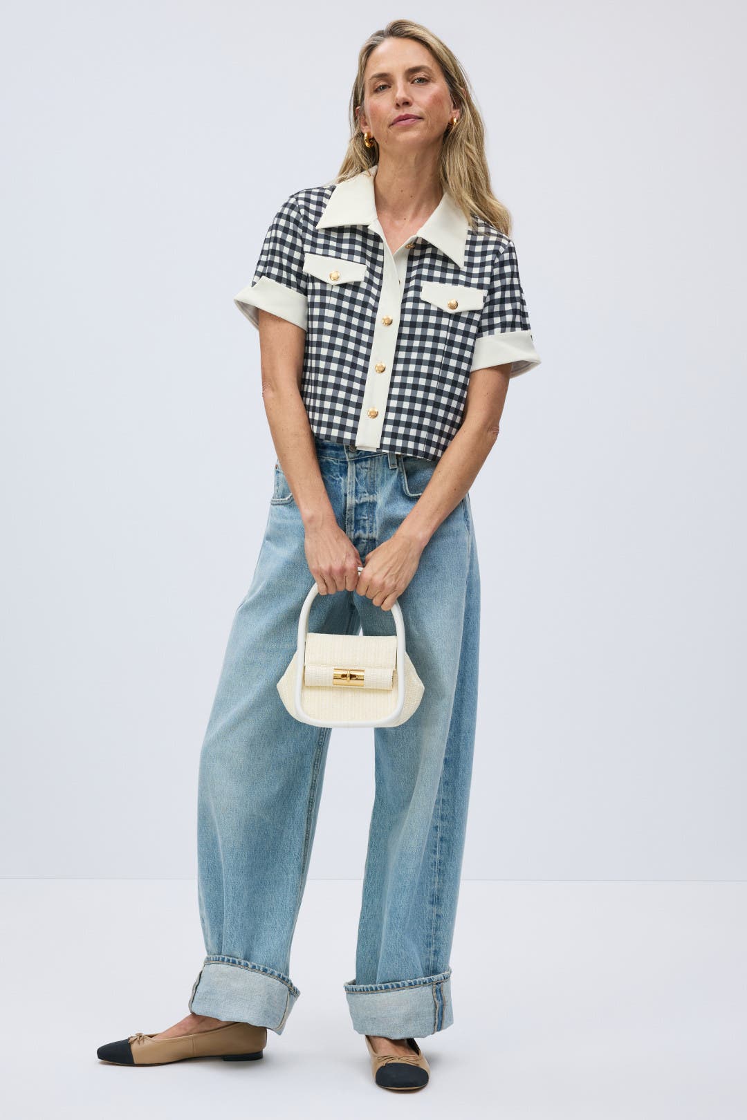 Gingham Emery Top by Alexia Admor | Rent the Runway