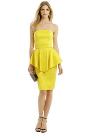 Mellow Yellow Sheath by Christian Siriano