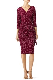 Pink Dot Ruffle Sheath by Leota
