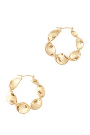 Gold Indya Metal Twisted Hoops by Loeffler Randall