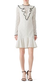 Ivory Lace Dress by ML Monique Lhuillier