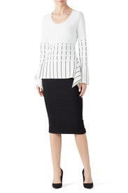 Stripe Peplum Sweater by Prabal Gurung x RTR
