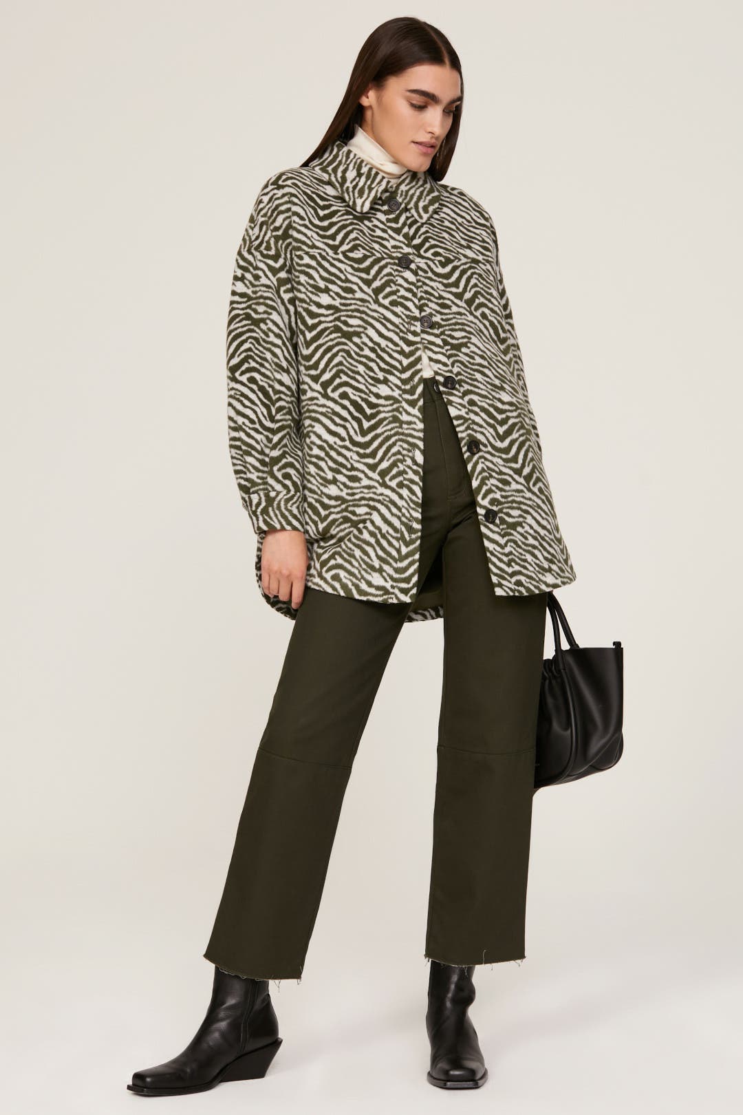 Green Zebra Shacket by Peter Som x RTR | Rent the Runway