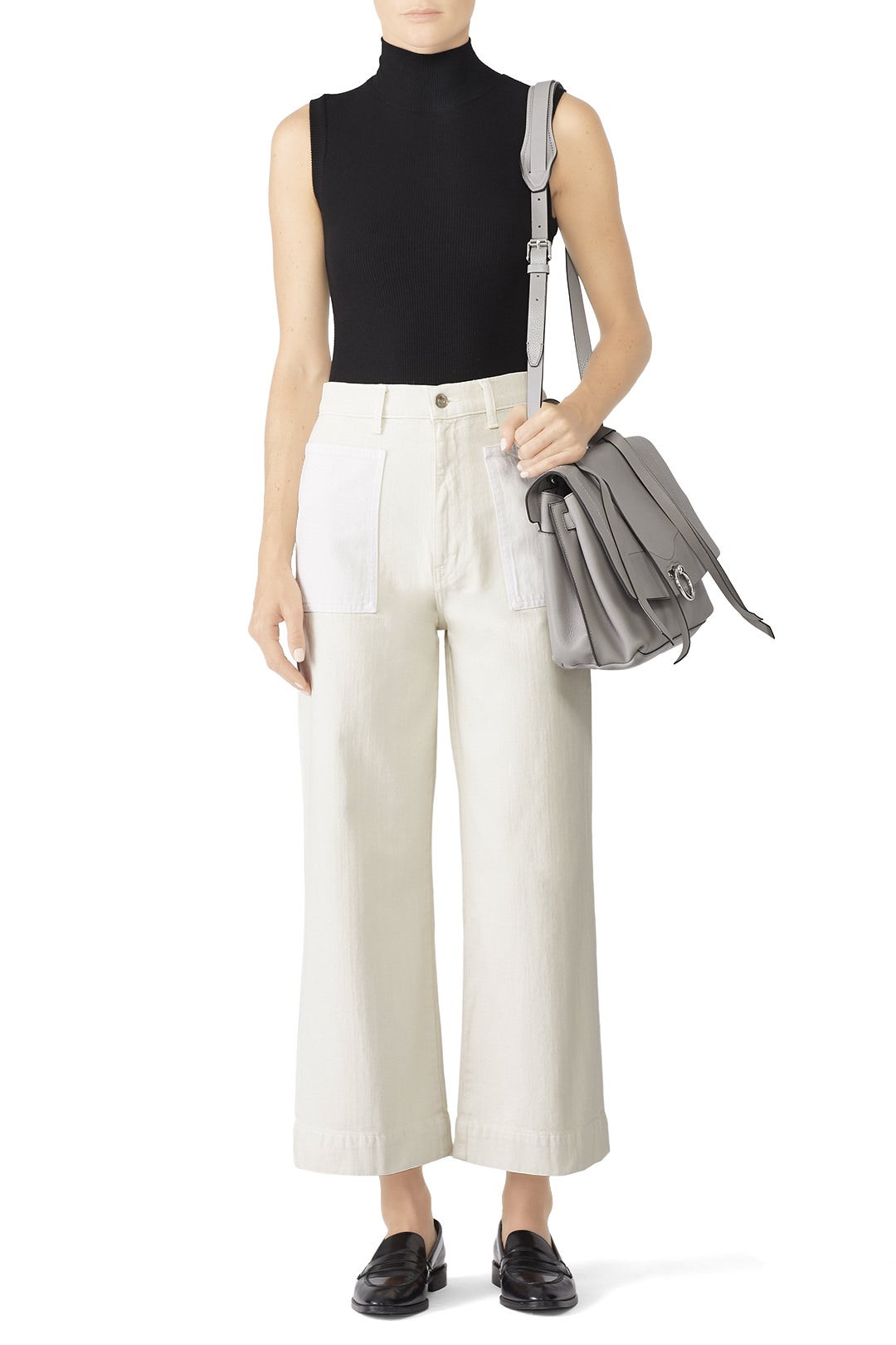White Denim Culottes by Proenza Schouler White Label 0