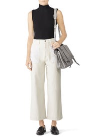 White Denim Culottes by Proenza Schouler White Label