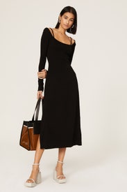 Compact Jersey Square Neck Dress by Proenza Schouler White Label