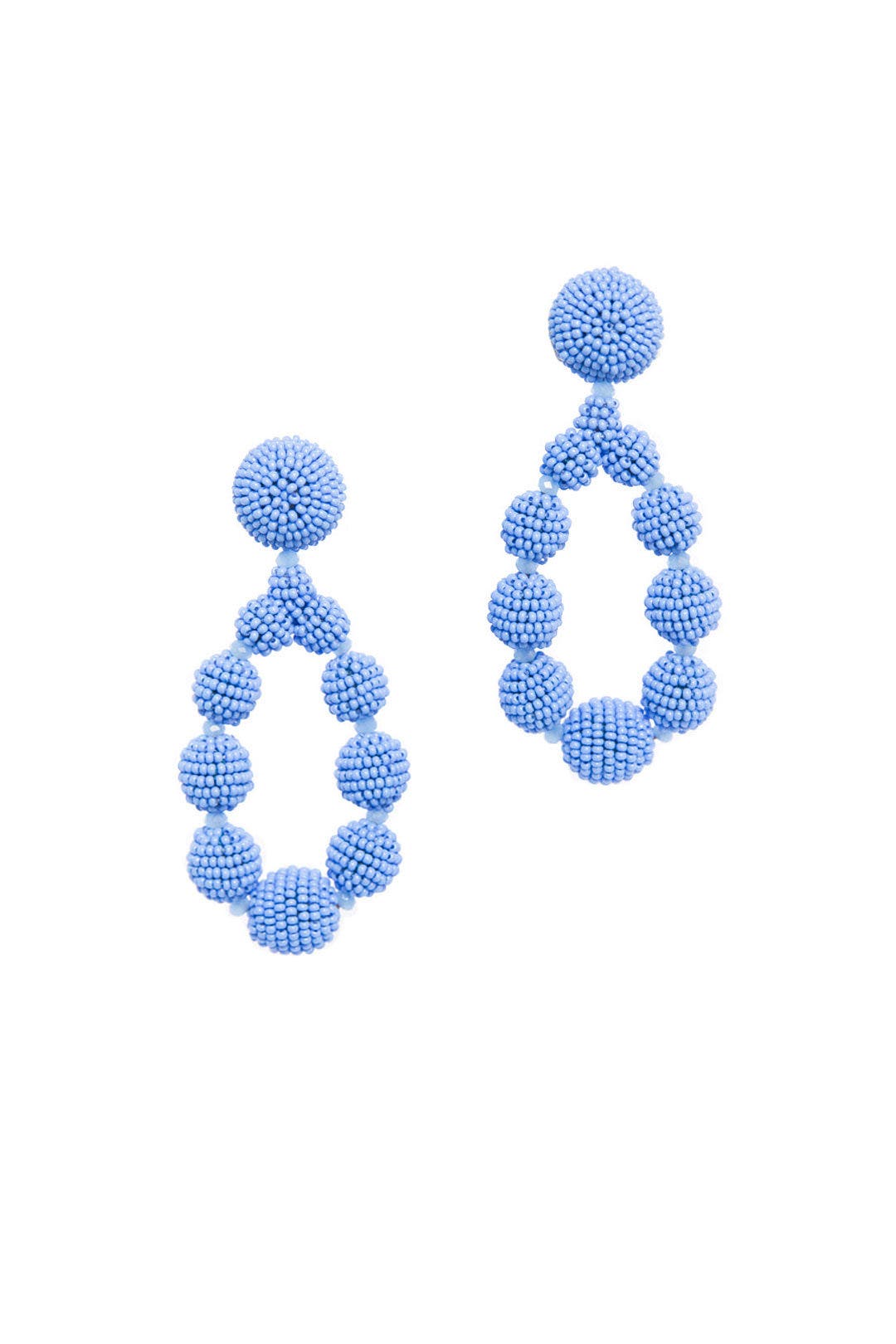 Cornflower Beaded Teardrop Earrings by Sachin & Babi Accessories