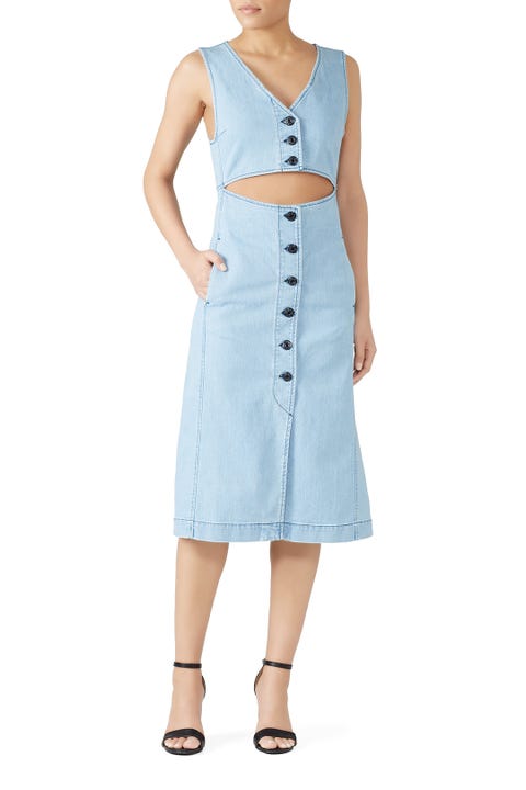 Denim Cut Out Dress