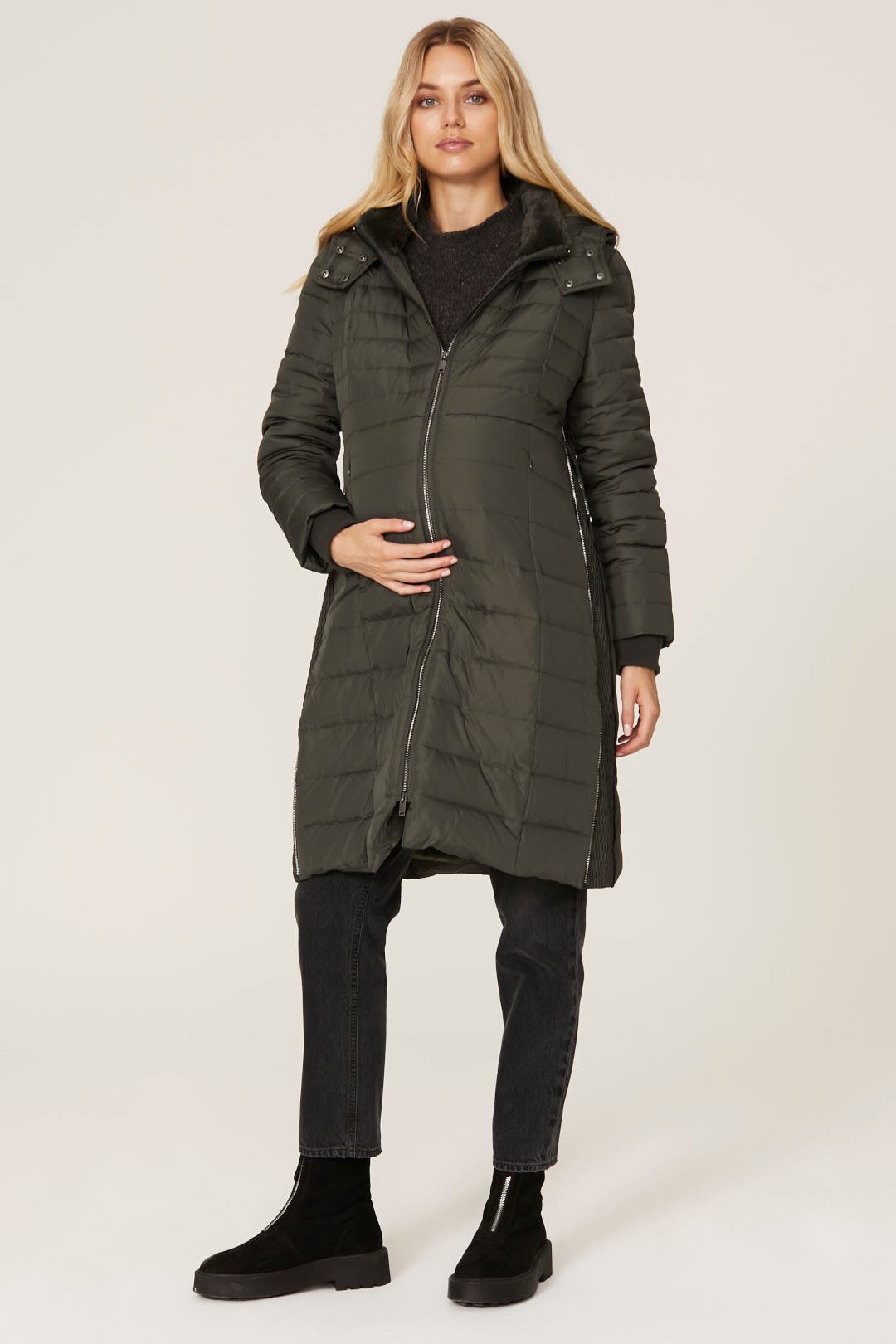 Lenina ♥ DENISE wool hoodie check coat/追跡付 L E N I N A – Lenina US
