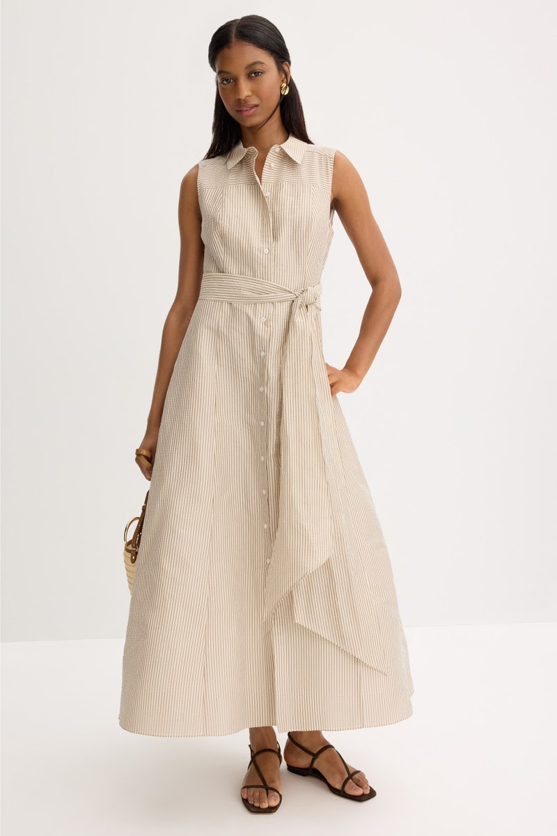 Sleeveless Midi Shirt Dress by Ted Baker London - Photo 0