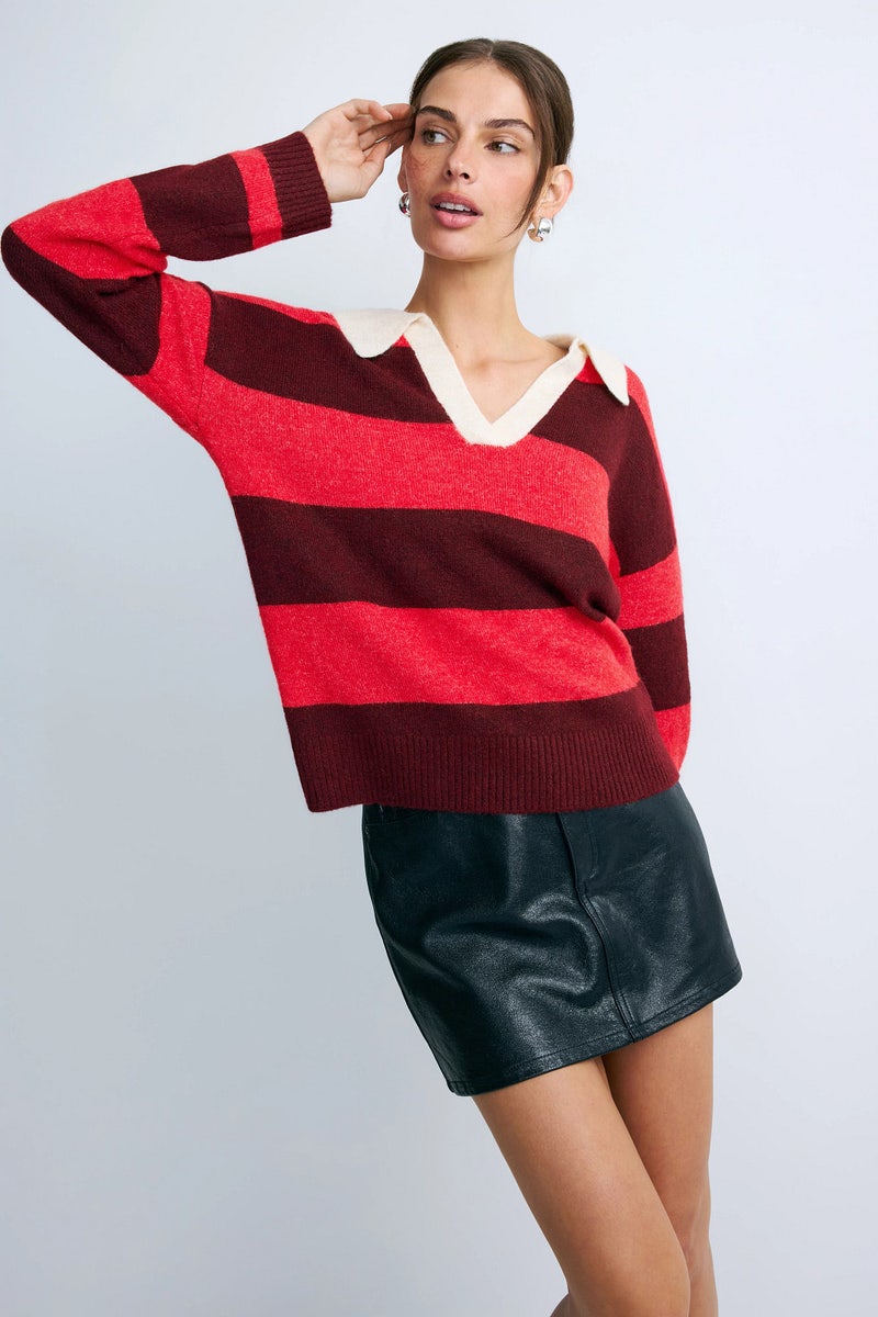 Marley Striped Rugby Sweater by Central Park West - Photo 0
