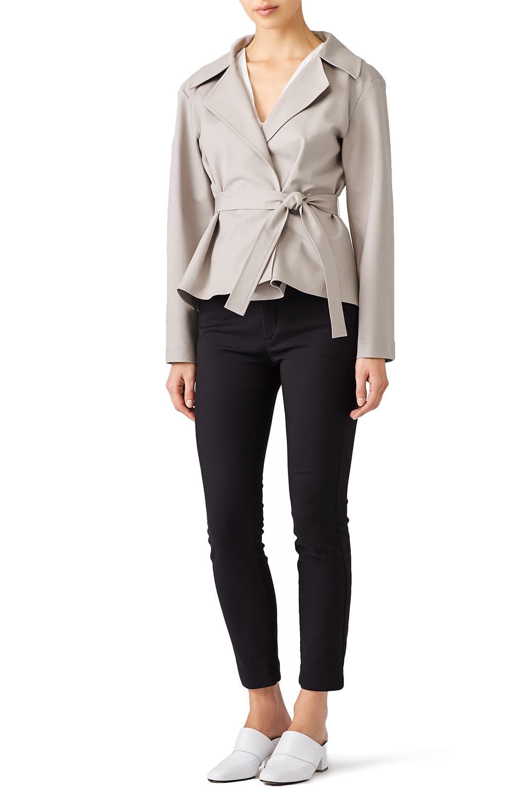 【関税＆送料込み】Jil Sander Grey Jacket With Classic Coll Slate Grey Jacket by Jil Sander Navy | Rent the Runway
