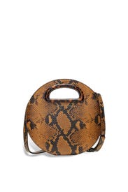 Snakeskin Indy Circle Crossbody by Loeffler Randall