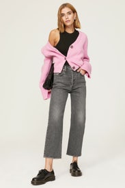 Grey Ribcage Jeans by Levi's