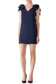 Navy Bow Dress by MSGM