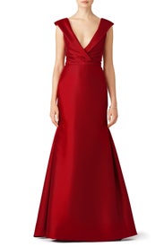 Crimson Shine Gown by pamella by pamella roland