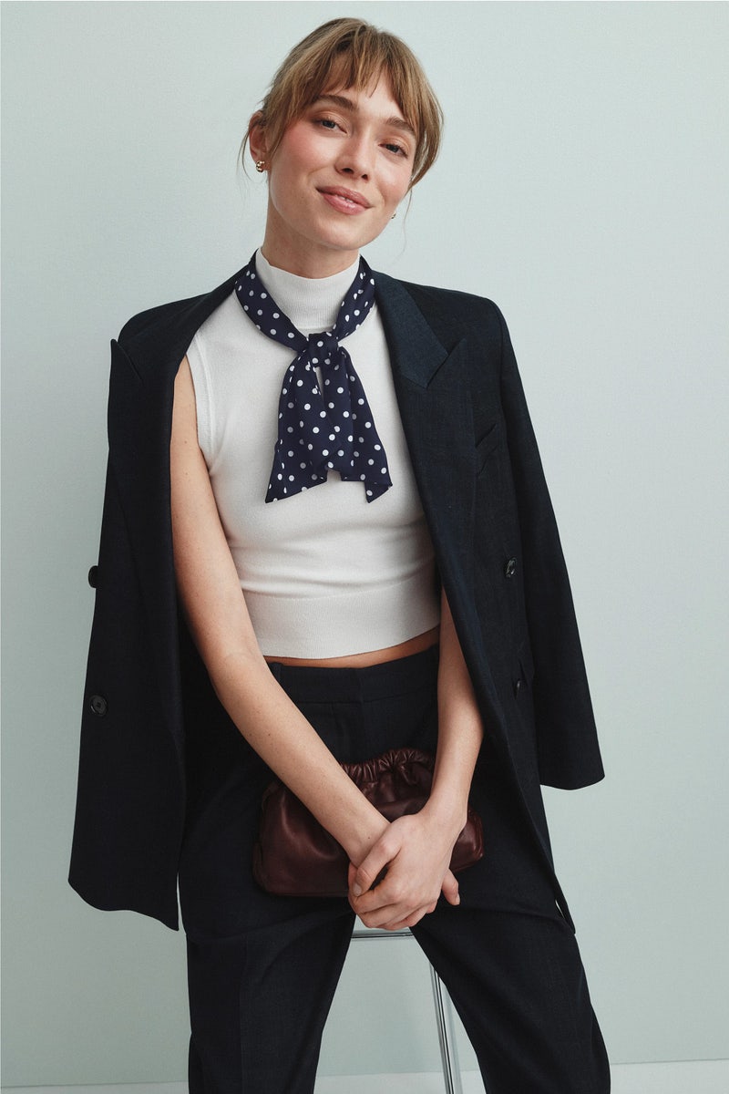 Sleeveless Shell Top with Neck Tie by Toccin - Photo 0