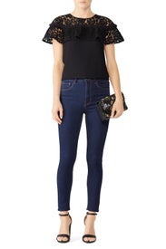 Collection Ruffle Lace Top by Draper James