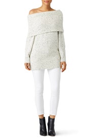 Porcelain Tweed Femie Sweater by Joie