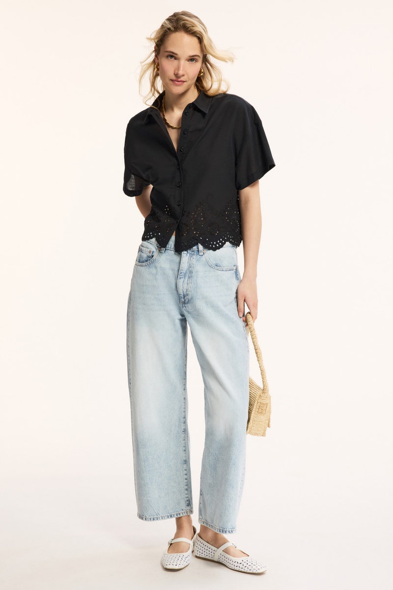 Eyelet Short Sleeve Shirt by Joe's Jeans - Photo 0