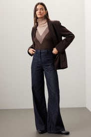 Chevron Turtleneck Sweater by Saunders x RTR