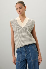 V-Neck Sweater Vest by Plan C