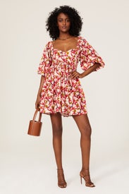 Bustier Puff Sleeve Dress by Slate & Willow