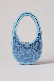 Blue Crystal Swipe Bag by Coperni