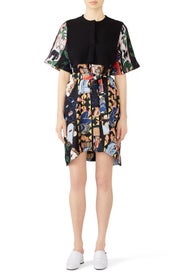 Popover Abstract Dress by Carven