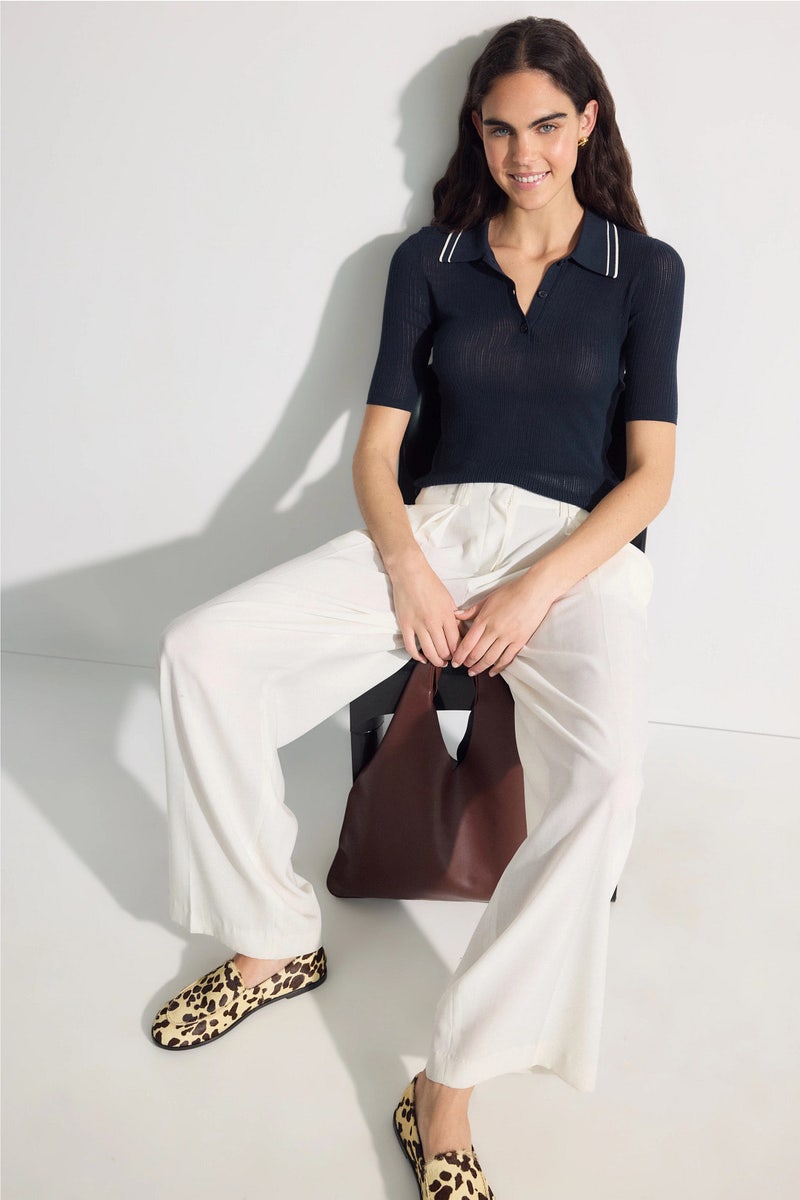 Piped Collar Polo Shirt by 7 For All Mankind - Photo 0