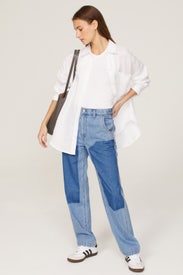 The Perfect Vintage Two Tone Straight Jean by Madewell