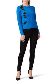 Cerulean Applique Sweater by Prabal Gurung x RTR