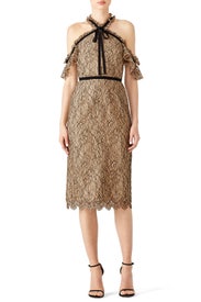 Nude Aleah Midi Dress by Shoshanna