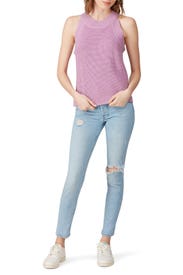 Purple Sweater Tank by 525 America