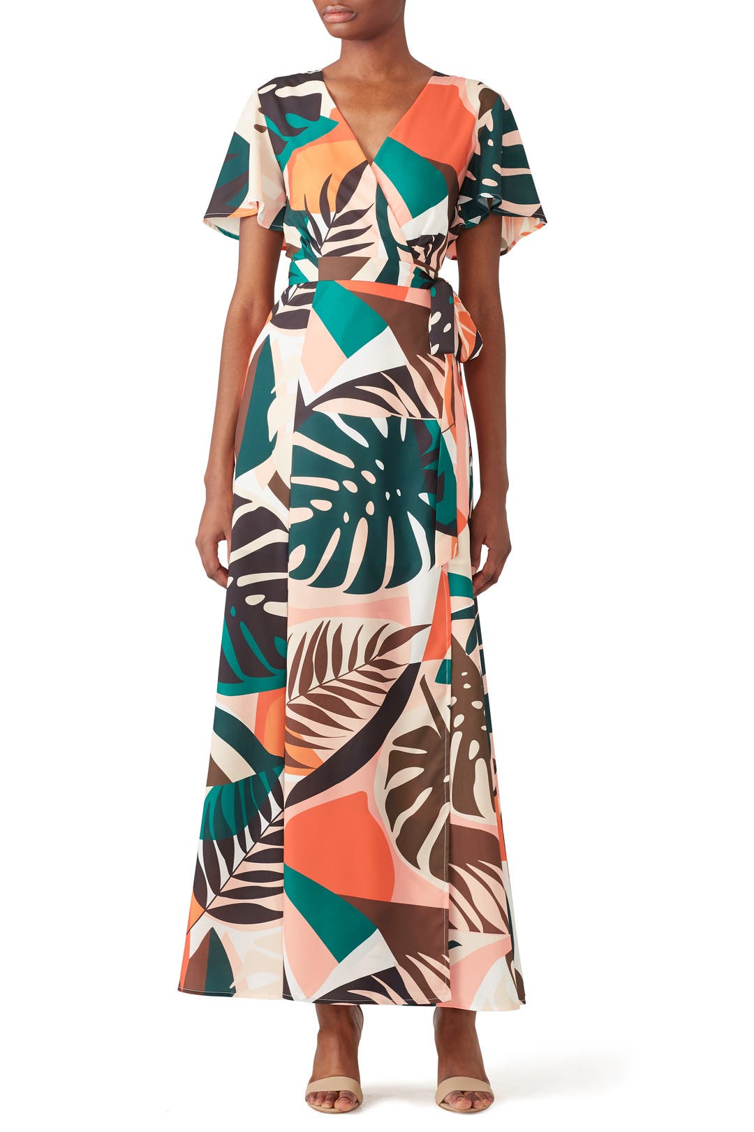 Hutch Floral Leah Wrap Maxi Deals, 50 
