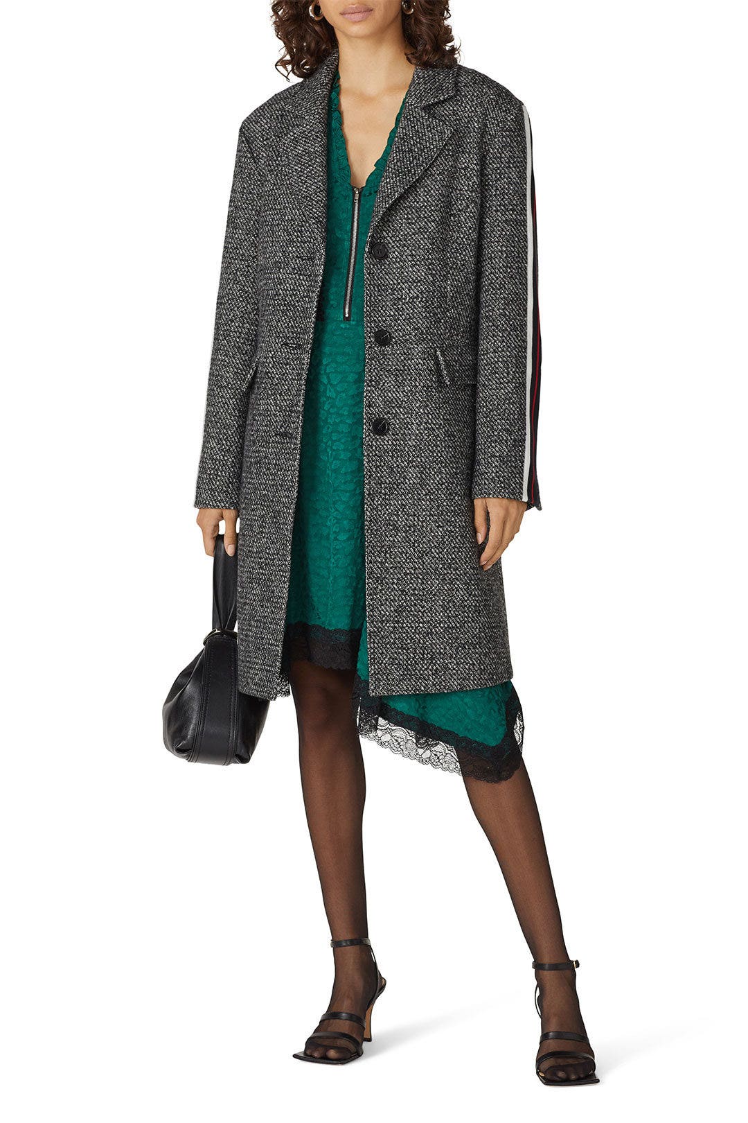 Stripe Tweed Coat by Koché x RTR 0