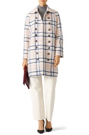 Pink Plaid Santo Coat by Rebecca Minkoff