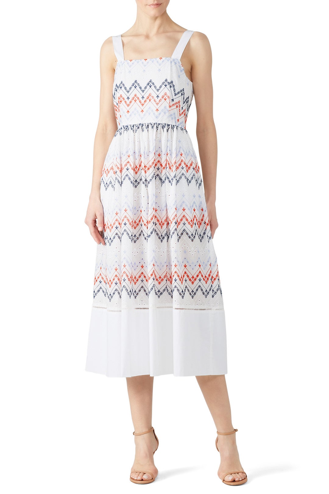 White Embroidered Fiji Dress by Sabina Musayev 0