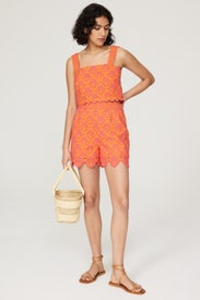 Paige Scalloped Shorts by SALONI