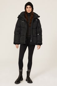 Black Willow Puffer Ski Jacket by Shoreditch Ski Club