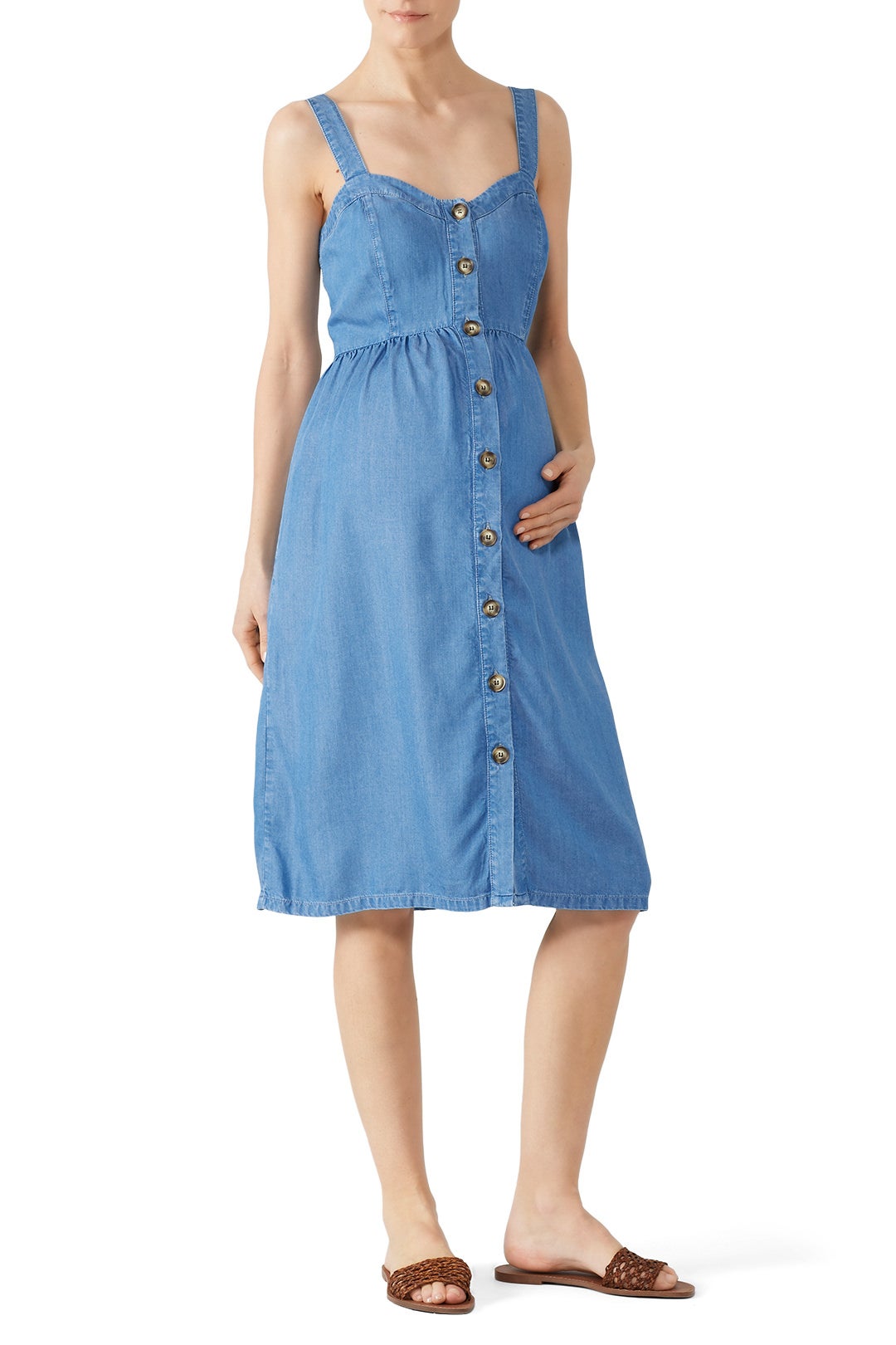 Adelia Denim Maternity Dress by Seraphine 0