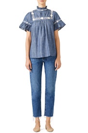Chambray Klara Top by Banjanan