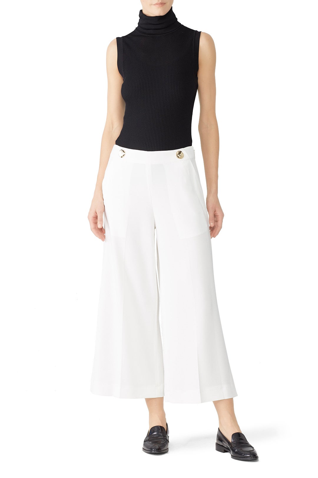 Button Waist Culotte by Derek Lam 10 Crosby 0